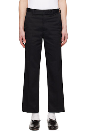 Navy Rubin Straight Trousers