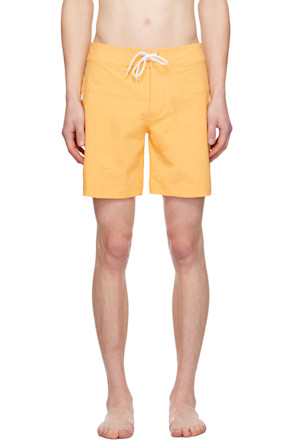 Yellow Quigg Board Swim Shorts