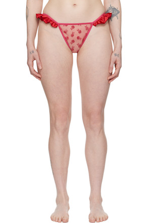 Pink & Red Rose Thong