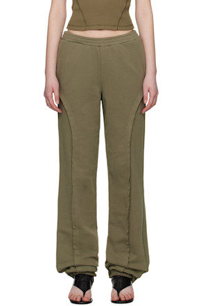 Khaki Mile-High Sweatpants