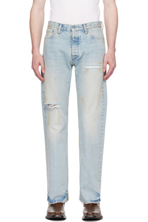 Blue Bootcut Jeans