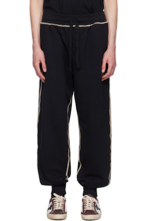 Black Heraldic DG Logo Sweatpants