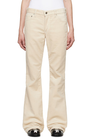 Off-White Jimmy High Low Cord Flare Trousers