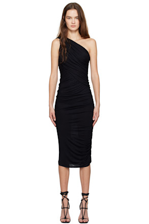 Black Porterville Amira Midi Dress