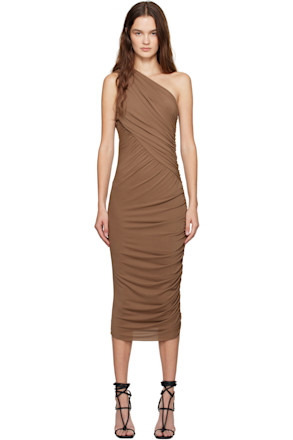 Tan Porterville Amira Midi Dress