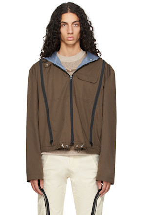 Brown Zip Vent Jacket