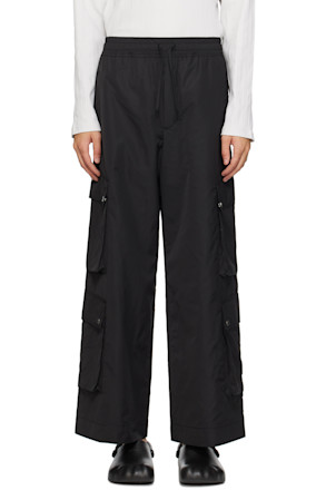 Black Drawstring Cargo Pants