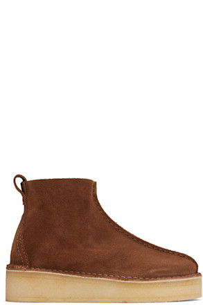 Brown Trek Wedge Boots