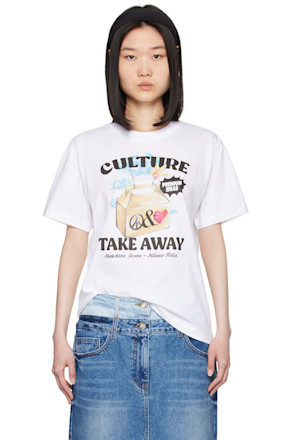 White 'Culture Take Away' T-Shirt