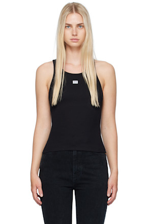 Black Patch Tank Top
