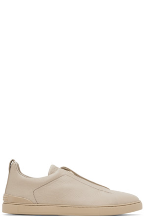 Taupe Triple Stitch Sneakers