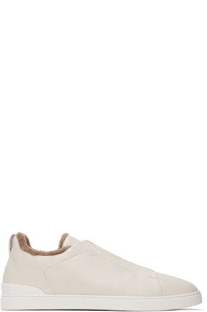Off-White Deerskin Triple Stitch Sneakers