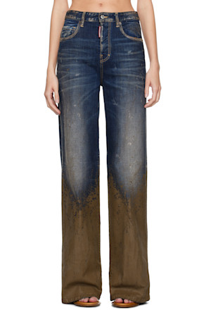 Blue & Brown Traveller Jeans