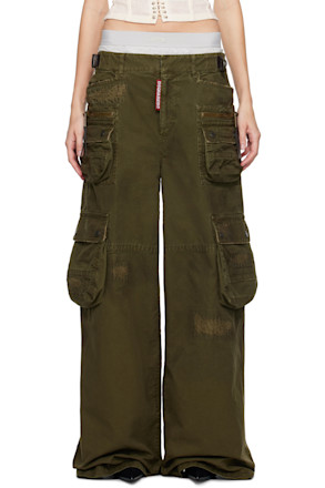 Khaki Lost Pocket Cargo Pants