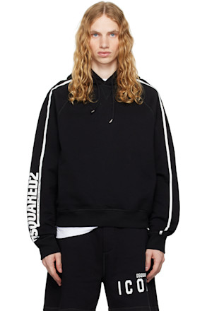 Black Cipro Raglan Fit Hoodie