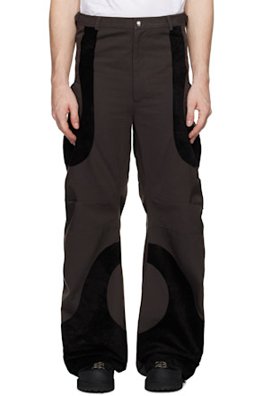 Brown Articulated Dart Trousers