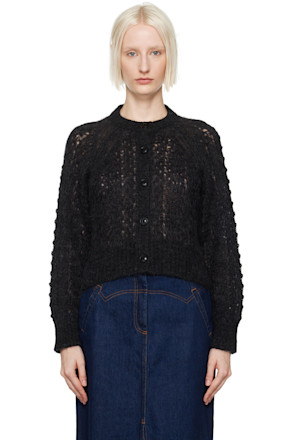 Black Foxtail Cardigan