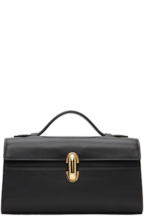 Black Symmetry Pochette Top Handle Bag