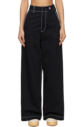 Moncler x Palm Angels Black Contrast Trousers