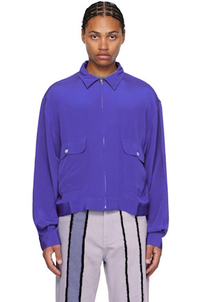 Blue Silk Jacket