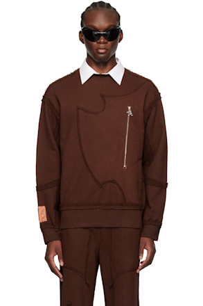 SSENSE Exclusive Brown 99-Defense Sweatshirt