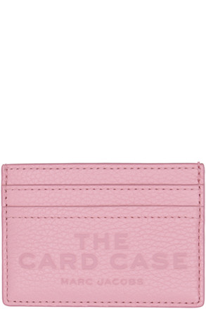 Pink 'The Leather Card Case' Card Holder