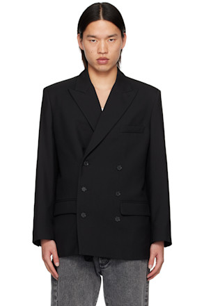 Black Flower Blazer