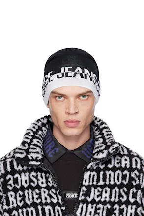 Black Cut Logo Beanie