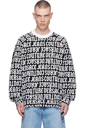 Black & White Logomania Sweatshirt