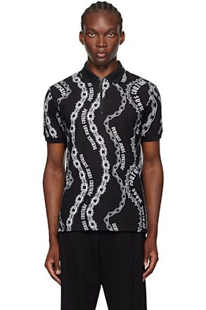 Black Chain Couture Polo