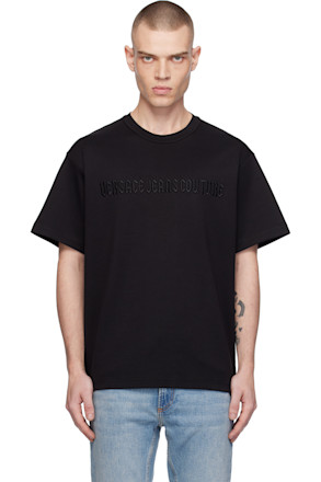 Black Logo Line Goth T-shirt