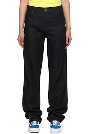Black Straight Leg Jeans