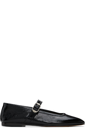 Black Ballet Mary Jane Ballerina Flats