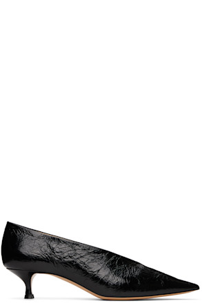 Black Babouche Heels