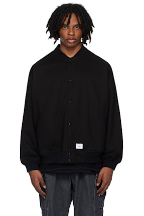 Black Team Reversible Bomber Jacket