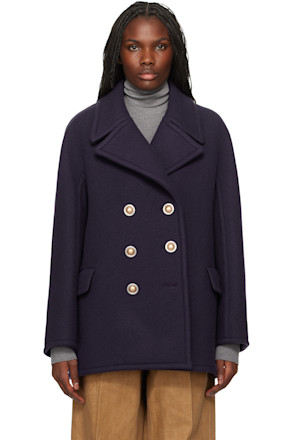 Navy Double-Breasted Peacoat