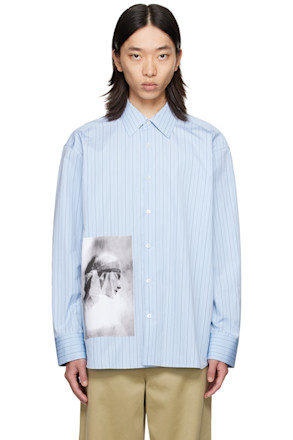 Blue Archives Print Shirt