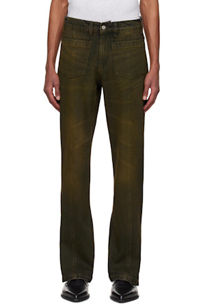 Brown Midi Jeans