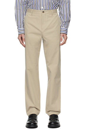 Beige Fine Trousers