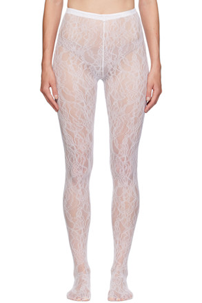 White Lace Tights