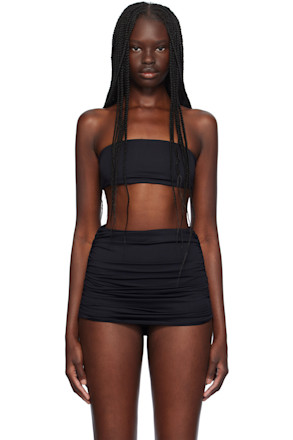 Black Bandeau Bikini Top