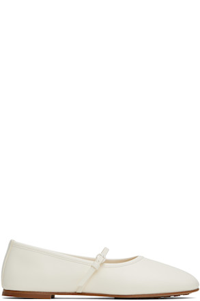 Off-White Balla Strap Ballerina Flats