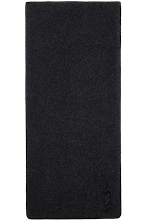 Gray Trompe L'œil Coat Scarf