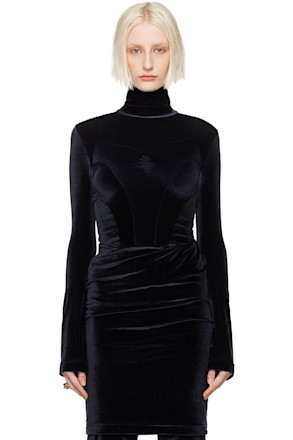 Black Justaucorps Turtleneck