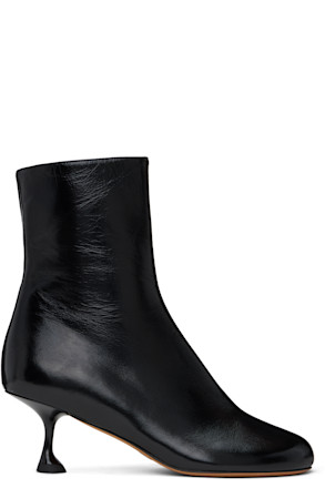 Black Tee Ankle Boots