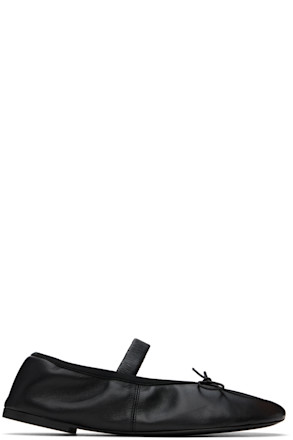 Black Glove Mary Jane Ballerina Flats