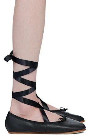 Black Sophia Ballerina Flats