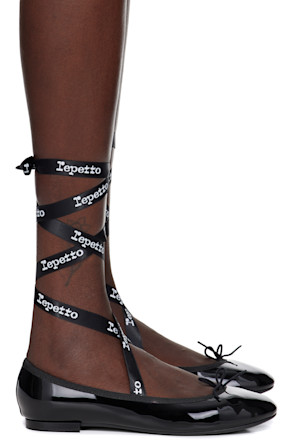 Black Cendrillon Ballerina Flats
