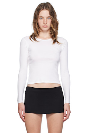 White Bellevue Long Sleeve T-Shirt