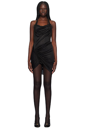 Black Chain Detail Minidress